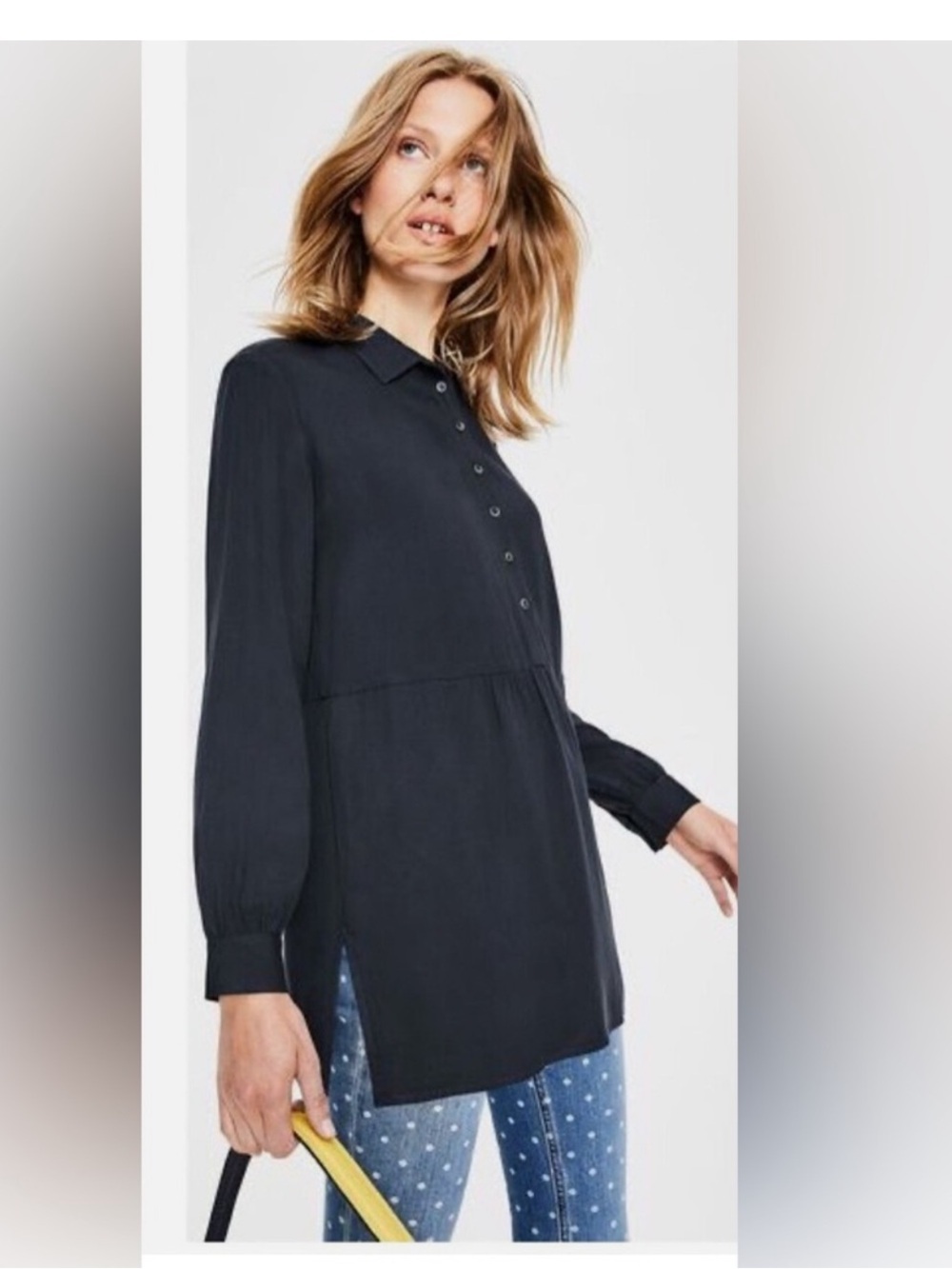 Boden Drop Waist Tunic Dress Navy Blue 6P